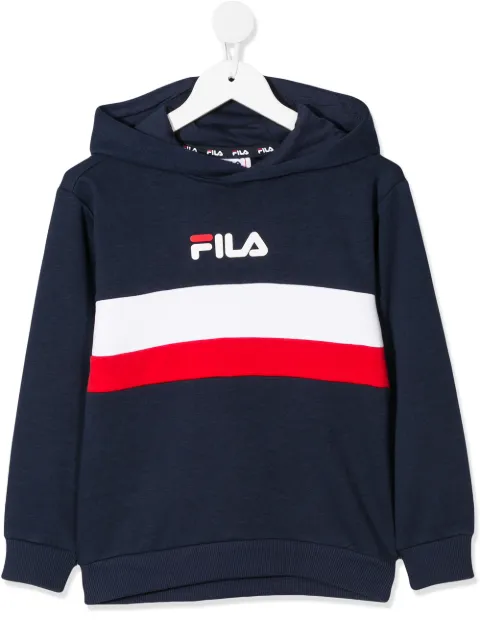 Fila Kids sudadera con capucha y franja del logo