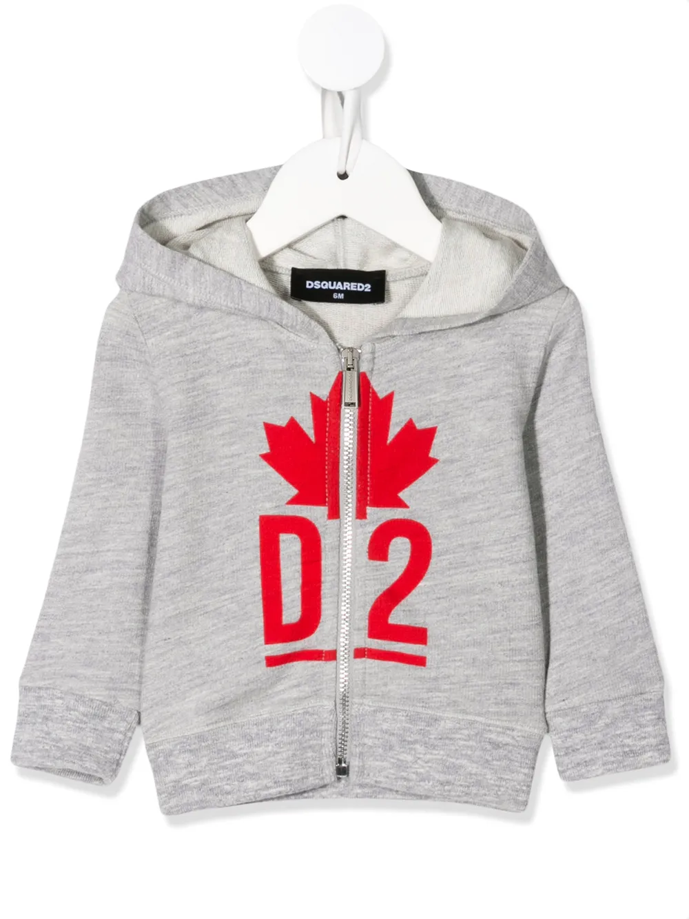 Dsquared2 Babies' Maple Leaf Logo Jumper In Grey