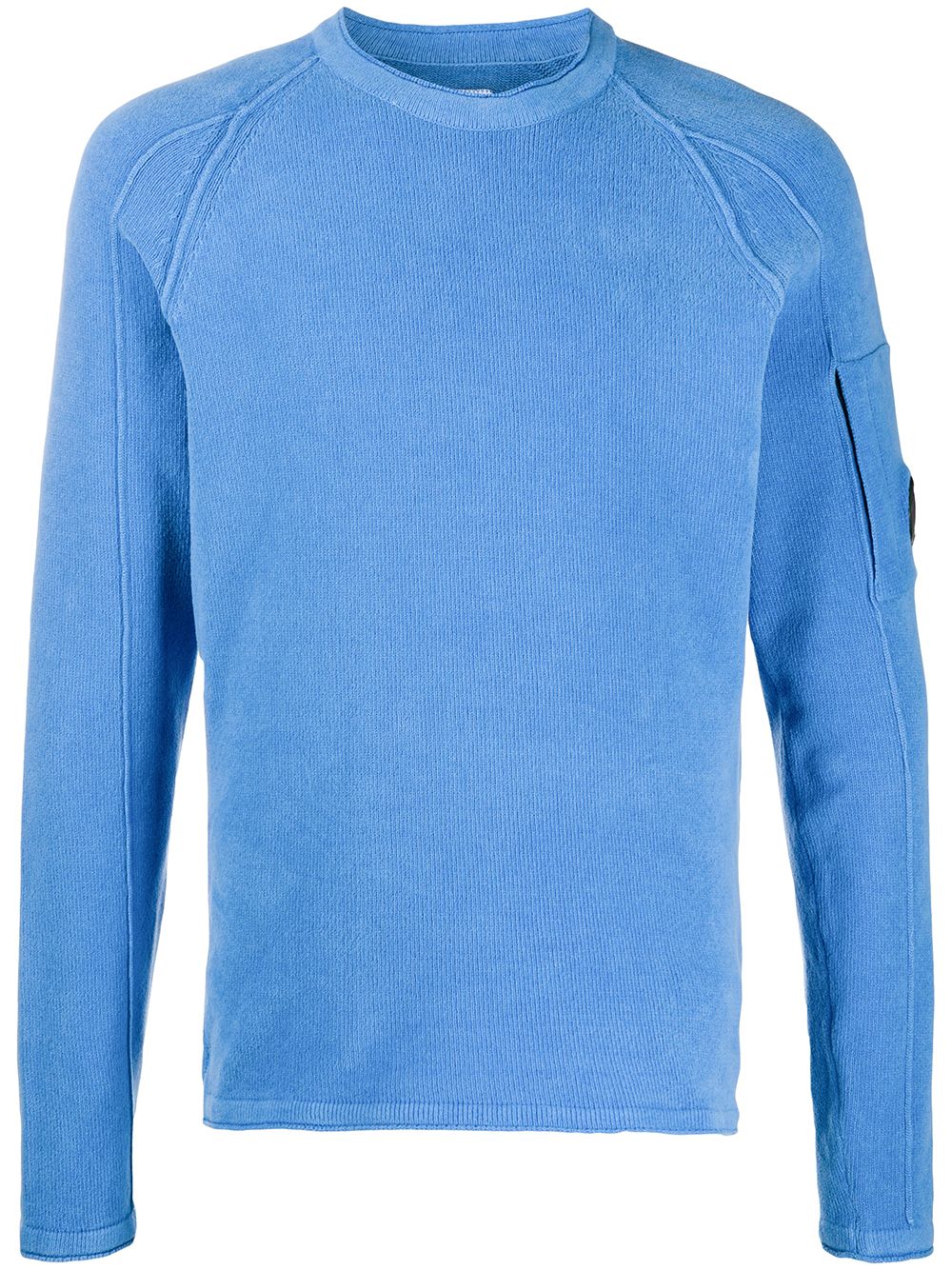 C.p. Company Round Neck Jumper In Blue