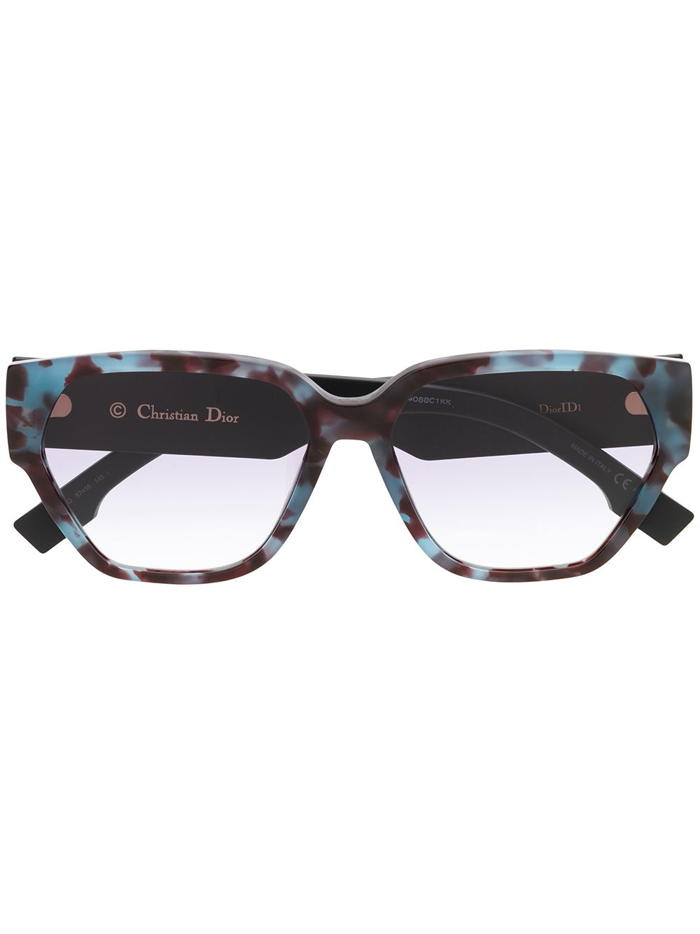 фото Dior eyewear солнцезащитные очки dior id1 в квадратной оправе
