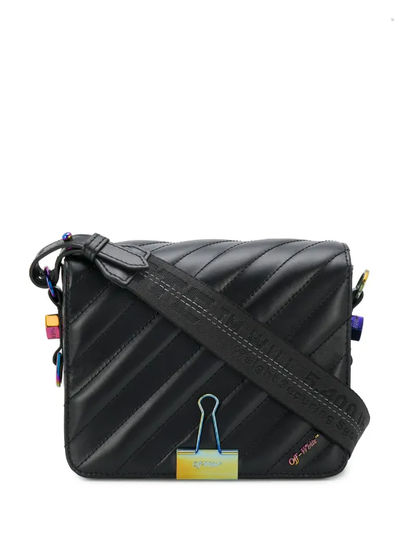 off white shoulder bag black