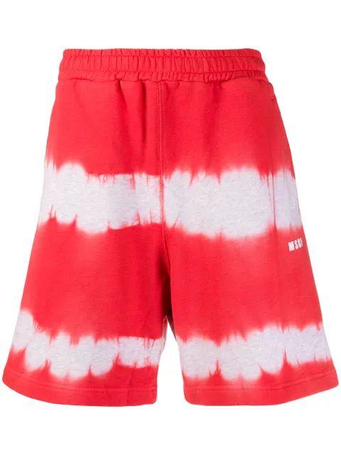 MSGM tie-dye track shorts