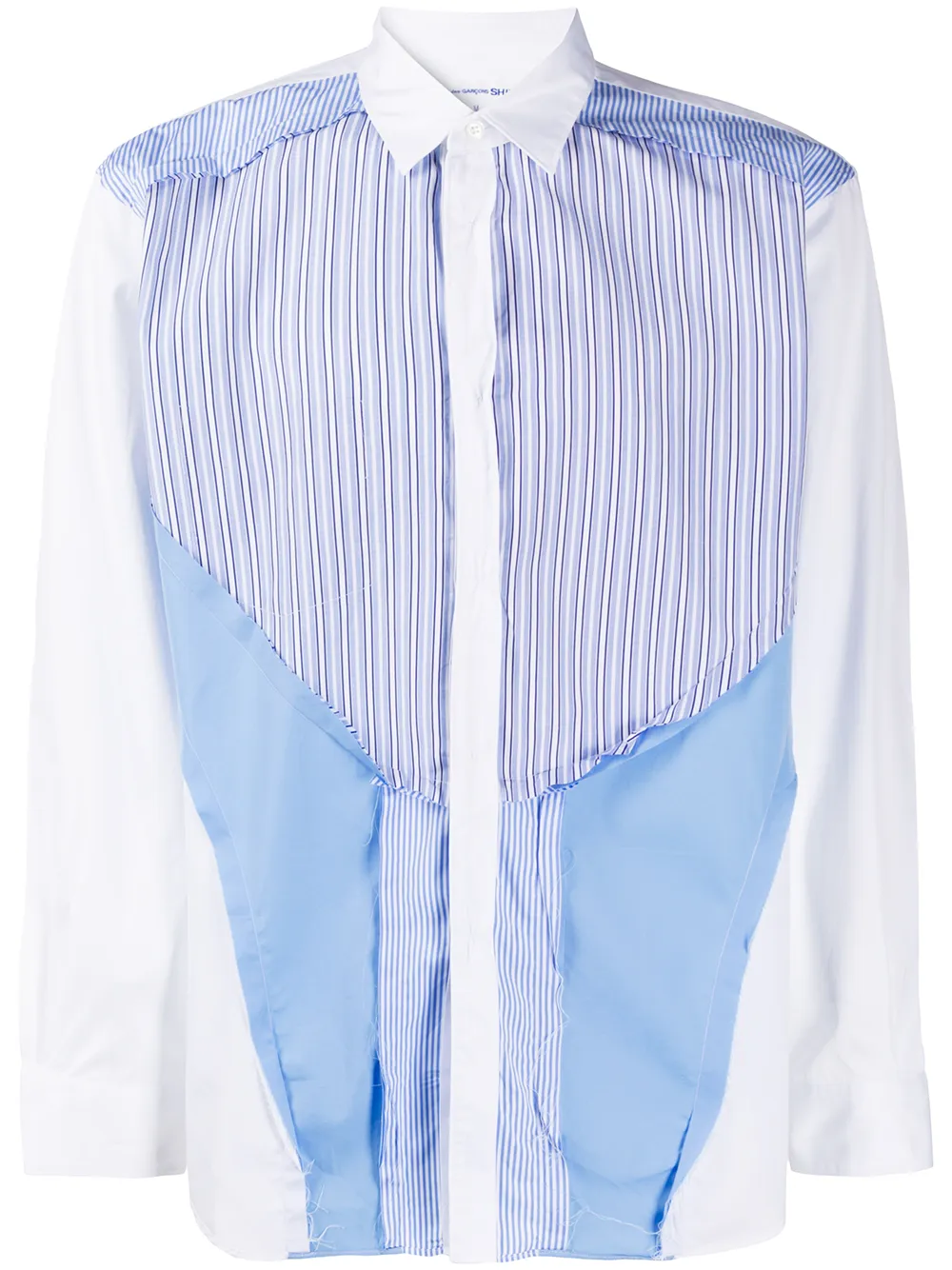 comme des garcons patchwork shirt