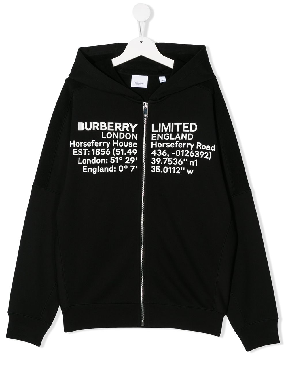 фото Burberry kids logo print hoodie