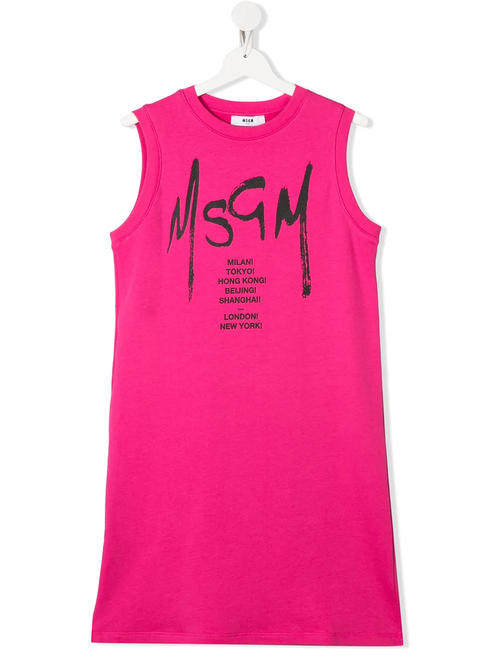 Msgm Kids платье из джерси с логотипом Msgm Kids платье из джерси с логотипом