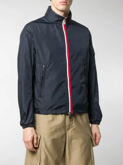 Moncler zip-up lightweight jacket blue 