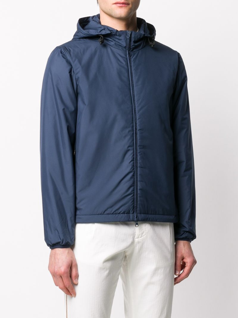 Shop Aspesi Zipped-up Jacket In Blue