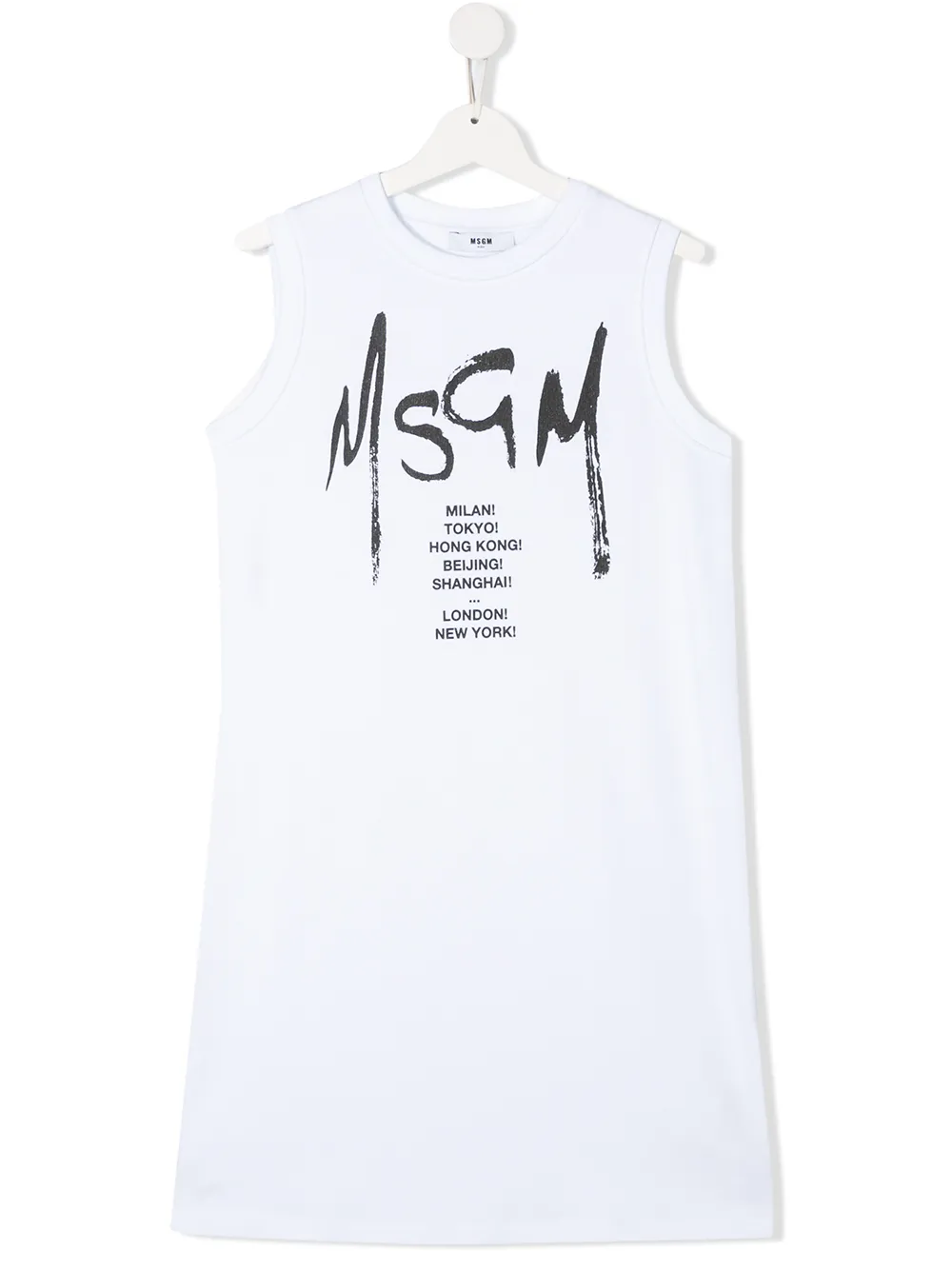 Msgm Kids платье с логотипом Msgm Kids платье с логотипом