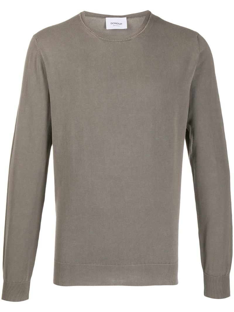 Dondup Fine Knit Jumper In Grey