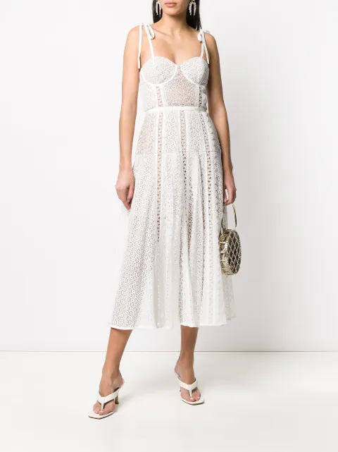 Self portrait lace panel midi dress Clearance