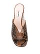 Miu Miu snakeskin-effect glitter heel mules