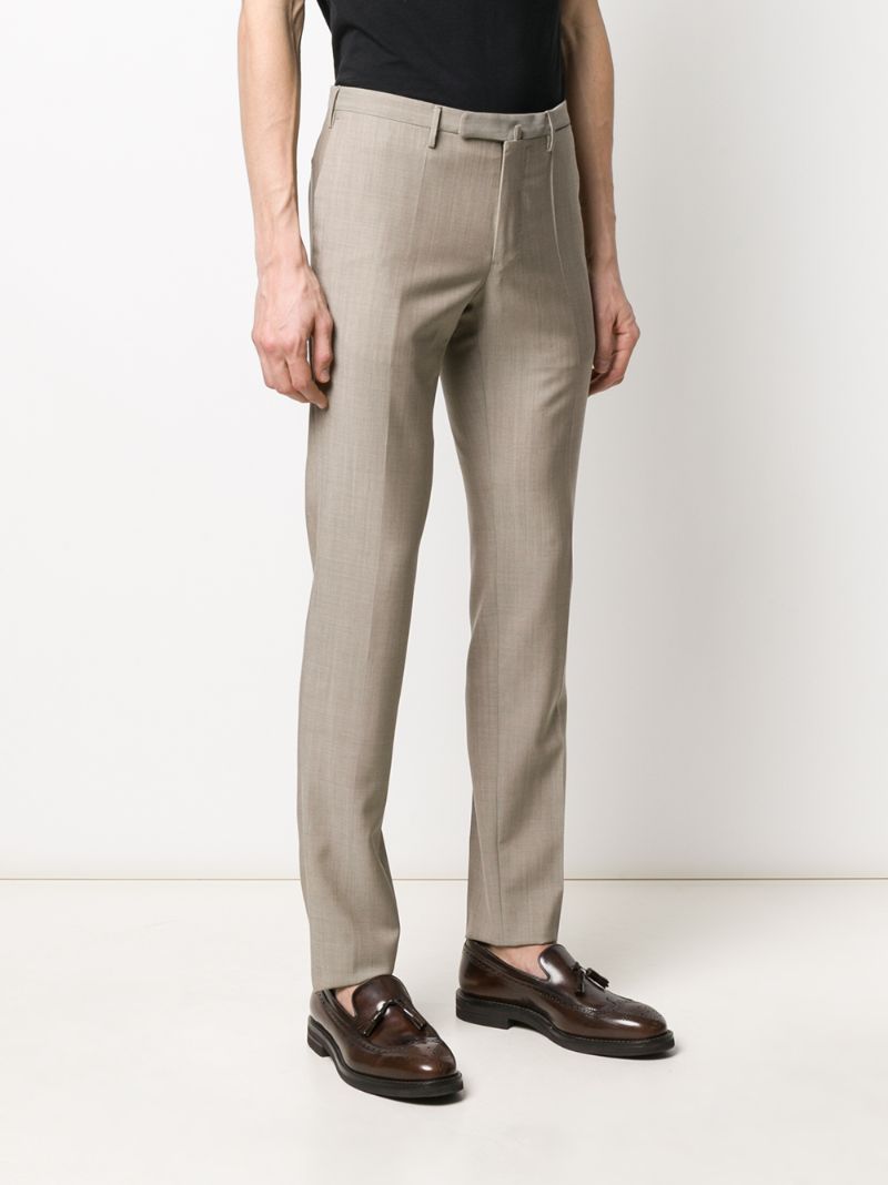 Shop Incotex Tailored Trousers In Neutrals
