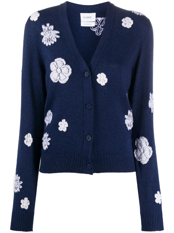floral knitted cardigan