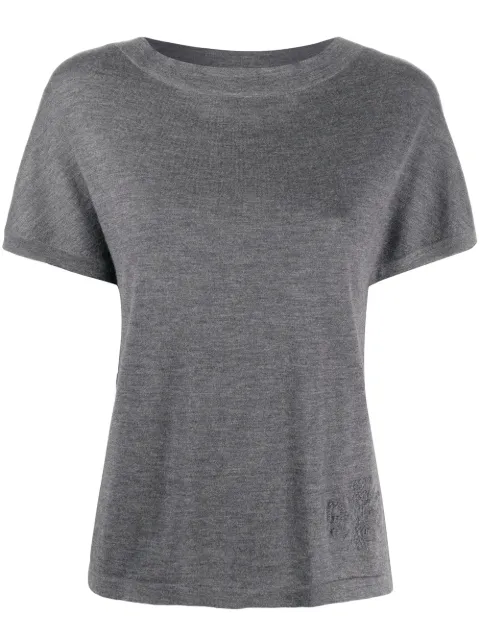 Barrie knitted cashmere T-shirt
