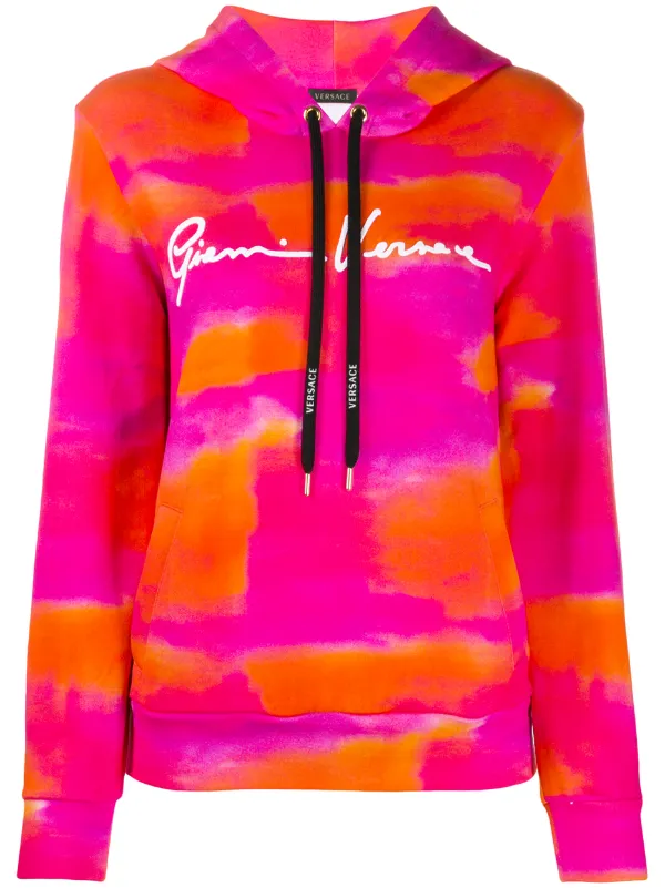 pink versace hoodie