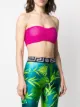Versace sheer bandeau crop-top