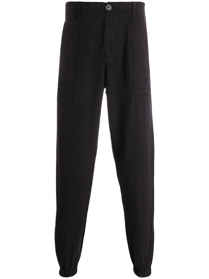 Transit Tapered Leg Trousers In Black