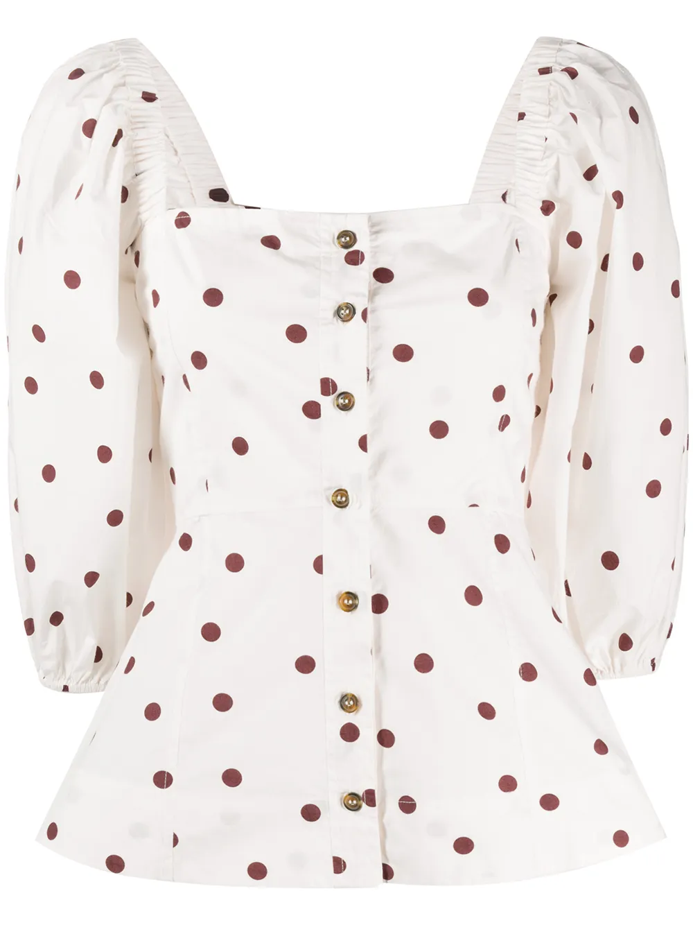 GANNI POLKA DOT BLOUSE