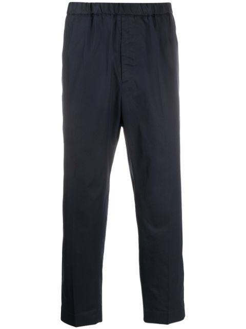 Shop Jil Sander tapered cropped trousers with Express Delivery - FARFETCH