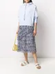 Image 2 of Kenzo micro pleat draped midi skirt