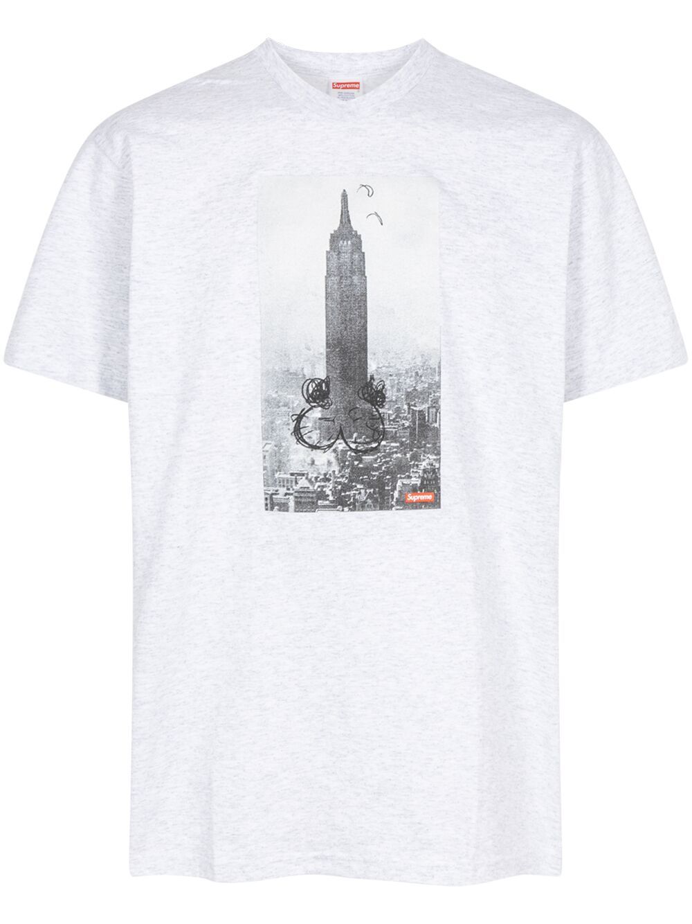 Supreme Mike Kelley Empire State Building T shirt Grey The Hoxton Trend