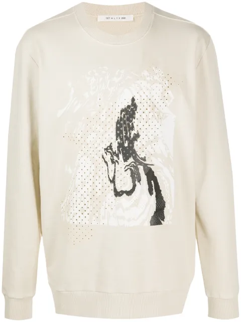 1017 ALYX 9SM abstract-print perforated sweatshirt 