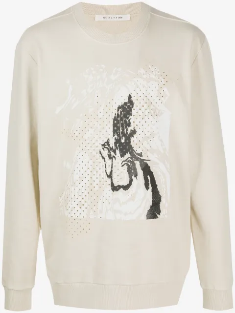 1017 ALYX 9SM abstract-print perforated sweatshirt 