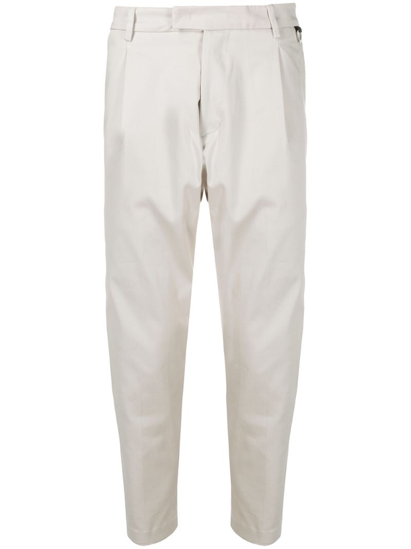 Low Brand Tailored Cropped Trousers In Neutrals