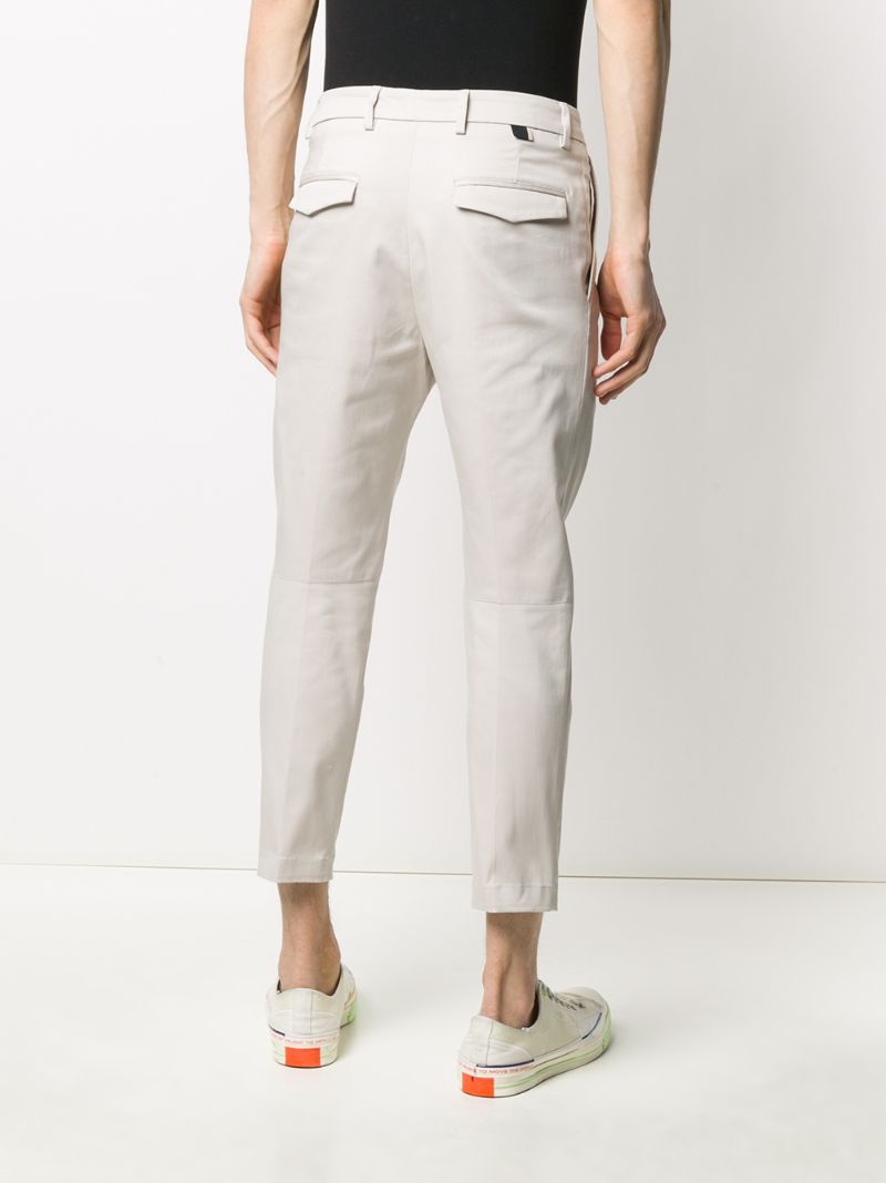 Shop Low Brand Tailored Cropped Trousers In Neutrals