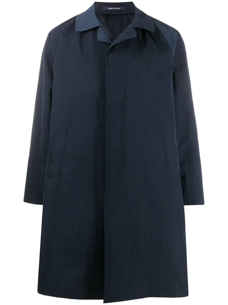 Tagliatore Salomon Single-breasted Coat In Blue