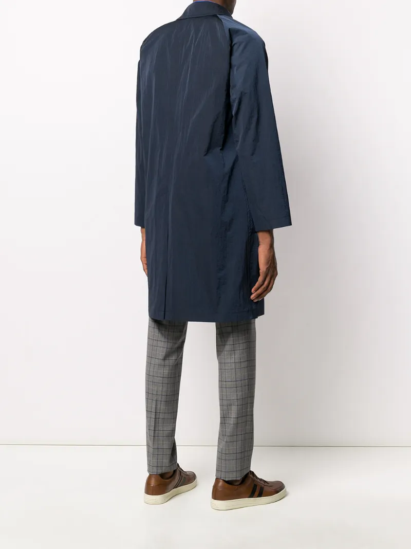 Tagliatore Salomon Single-breasted Coat In Blue