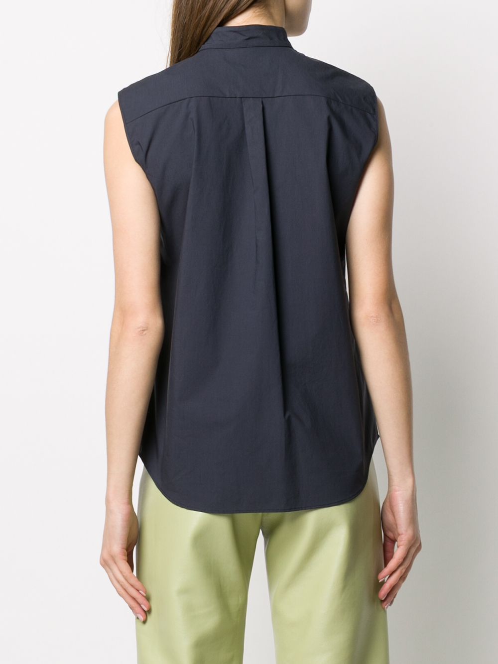 фото Odeeh mandarin-collar sleeveless shirt