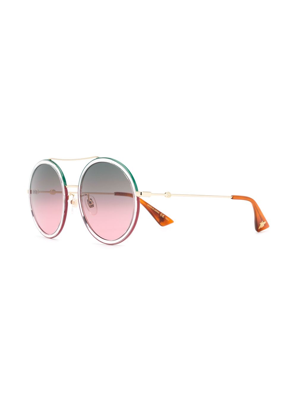 Gucci Eyewear GG0061S zonnebril met rond montuur - Beige