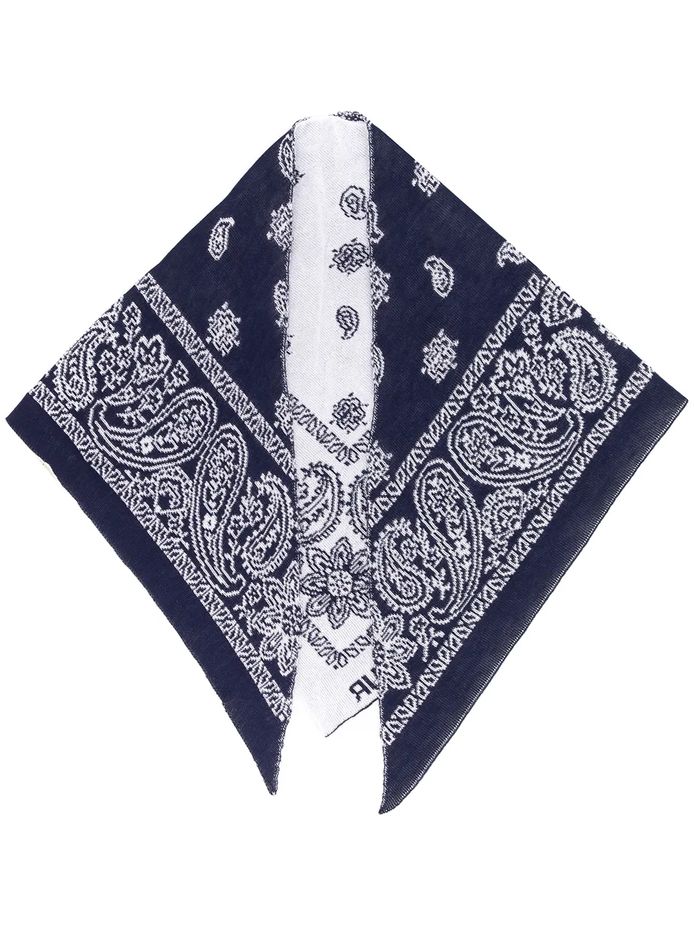 Maison Flaneur paisley knitted triangle scarf Maison Flaneur paisley knitted triangle scarf
