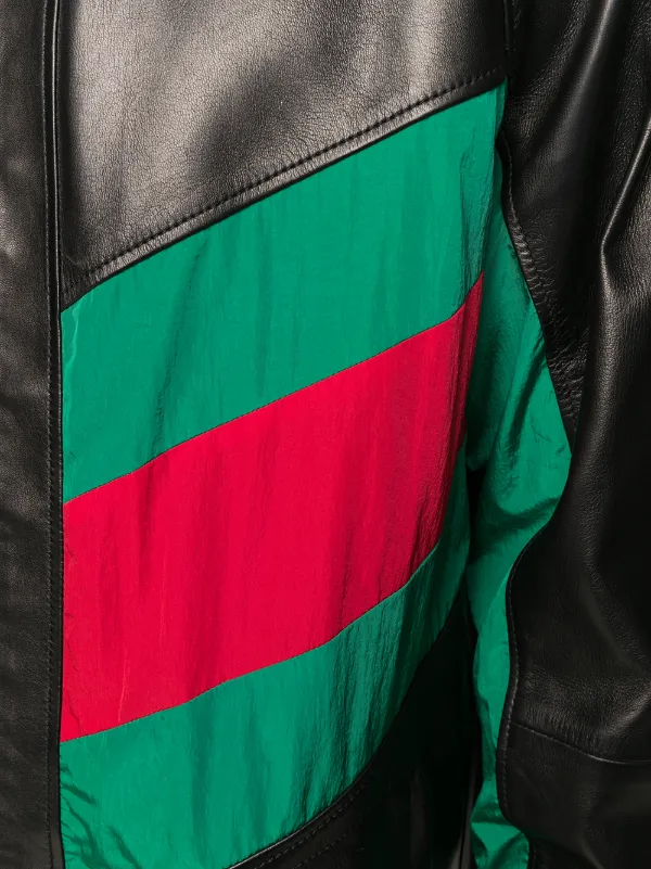 gucci green leather jacket