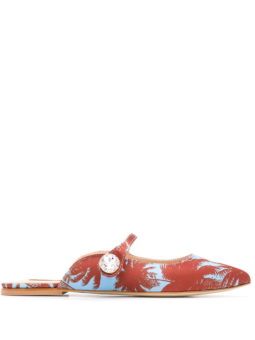 фото Polly plume kiki stone flat mules