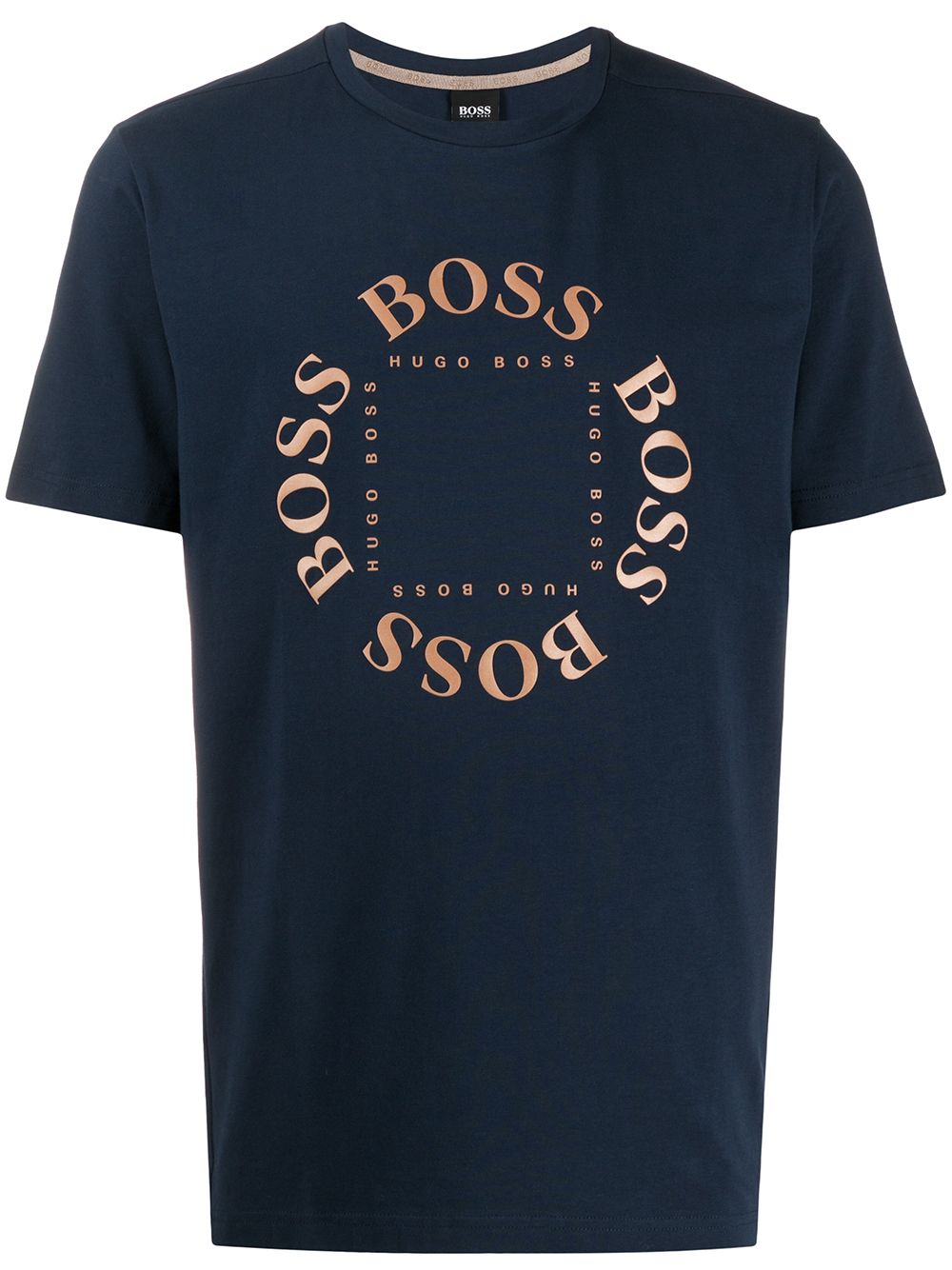 Hugo Boss Logo Print T-shirt In Blue