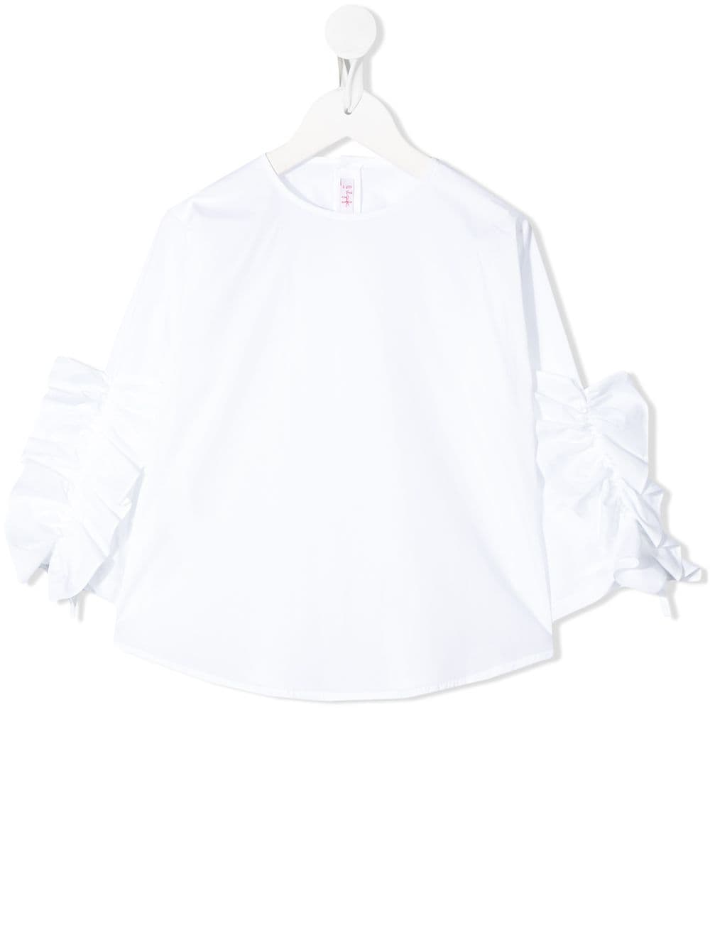 IL GUFO FRILL-DETAIL LONG SLEEVE TOP