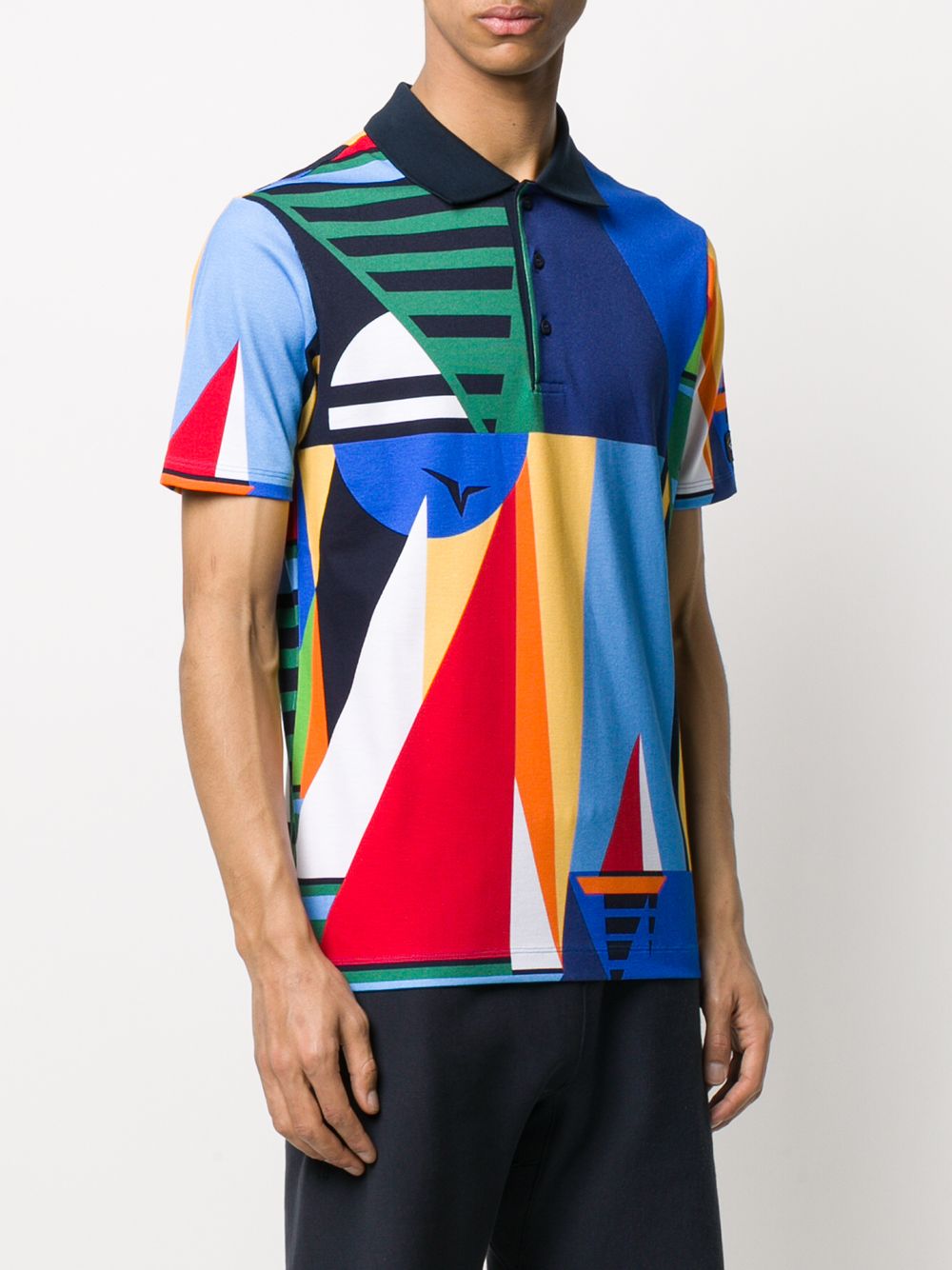 фото Paul & shark abstract print polo shirt