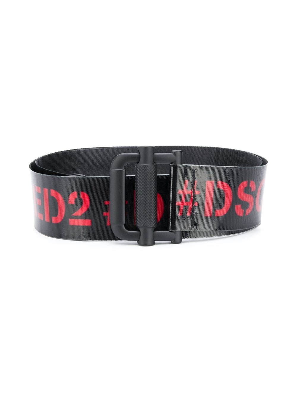 Dsquared2 Teen Logo-print Belt In Black