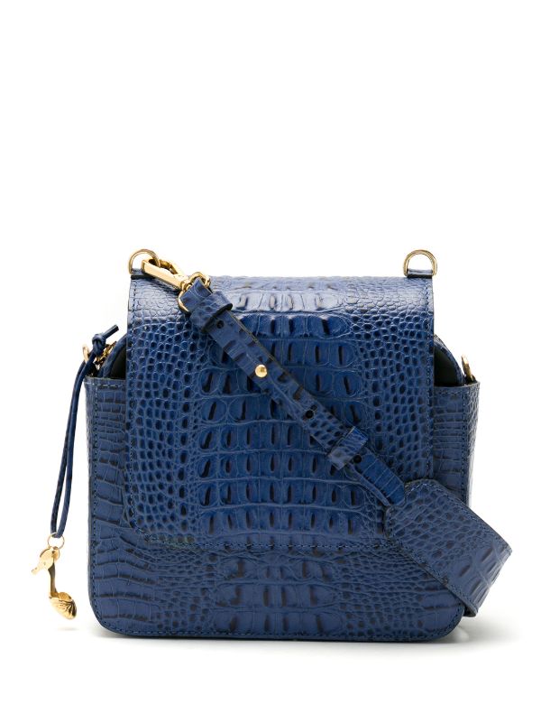 blue over the shoulder bag