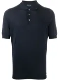 Drumohr plain short-sleeved polo shirt - Blue