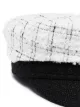 Ruslan Baginskiy check tweed baker boy hat