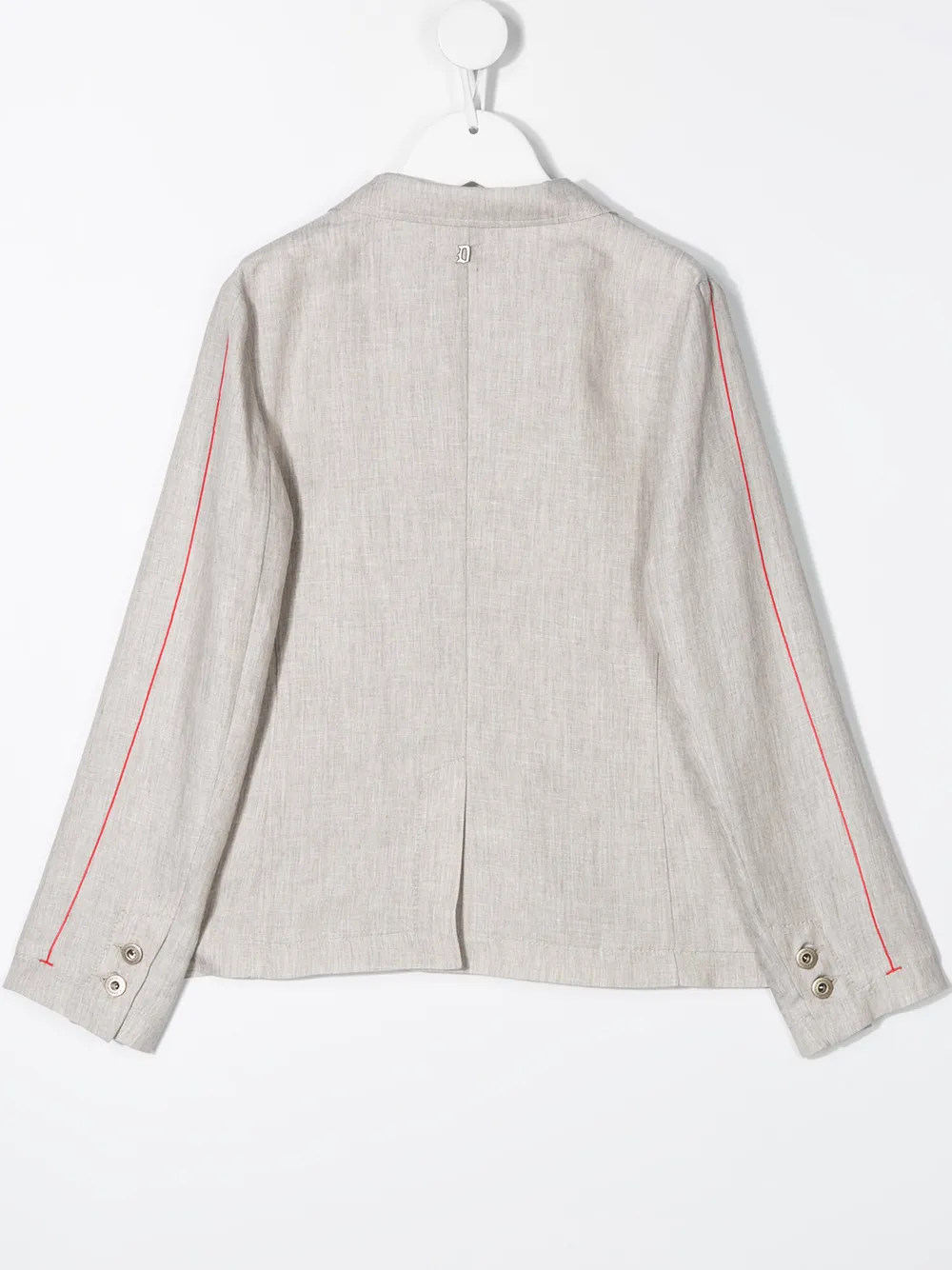 Dondup Contrast Stripe Blazer In Grey