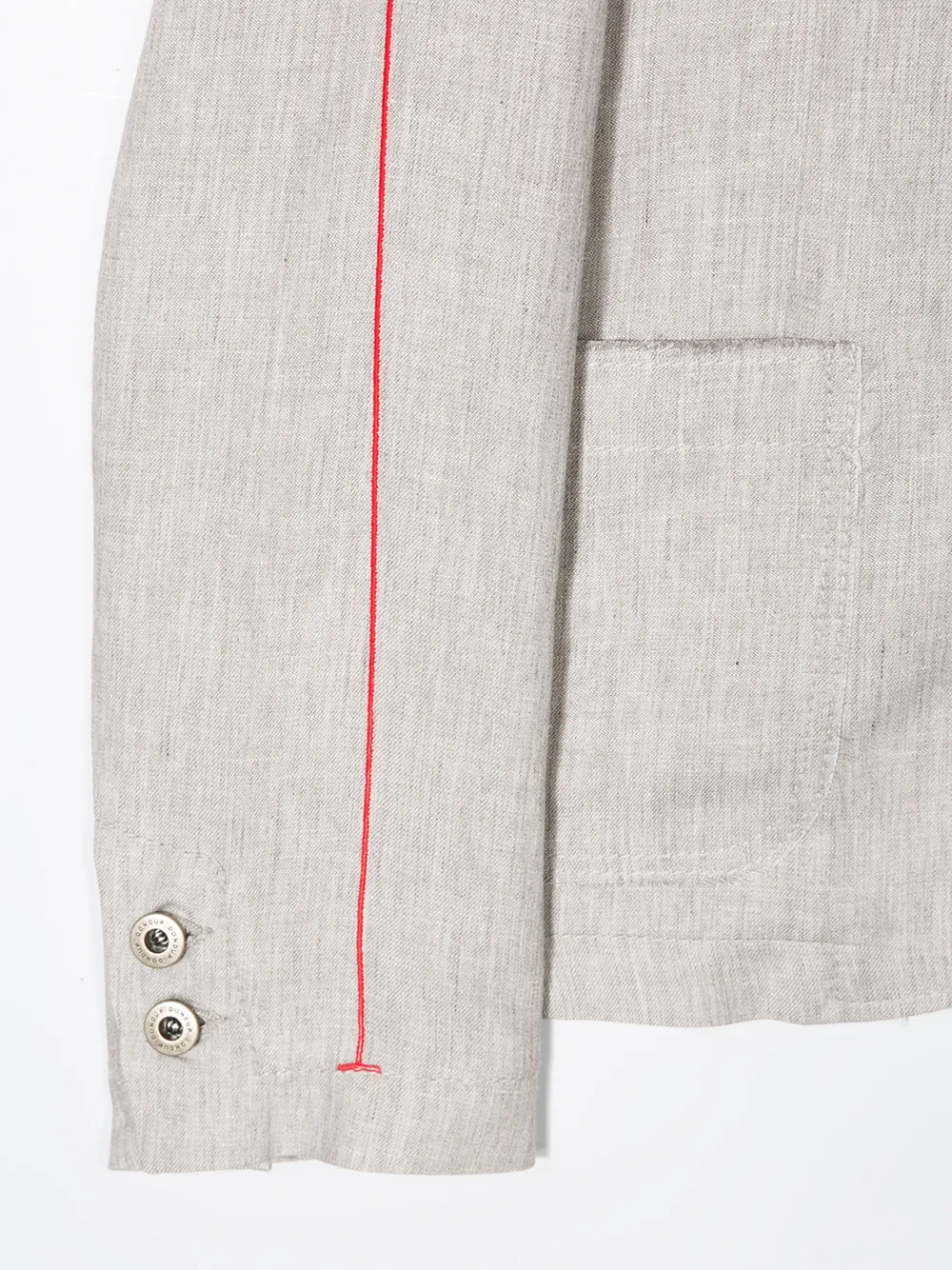 Dondup Contrast Stripe Blazer In Grey