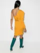Johanna Ortiz Shining Sun belted one-shoulder dress