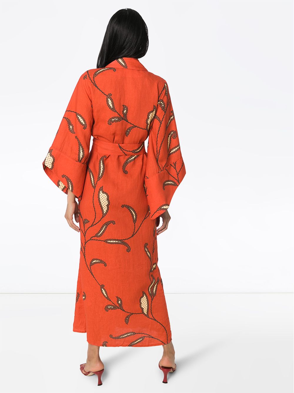 фото Johanna ortiz jortiz caoba v/n l/s kimono w/ sash red