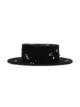 Image 2 of Ruslan Baginskiy crystal-embellished canotier hat