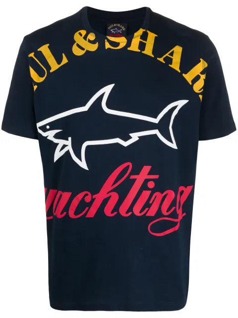 paul and shark ringer t shirt