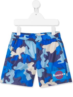 moncler camo swim shorts